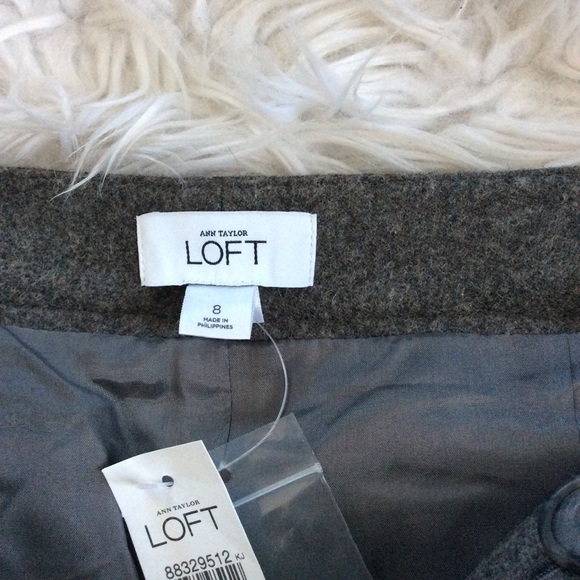 NWT Ann Taylor Loft Wool Mini Skirt - Picture 3 of 6